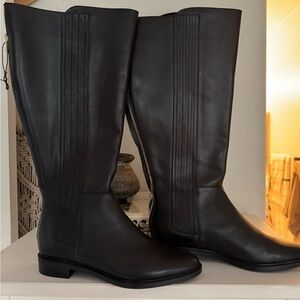 Leather Riding boots. Wide Calf.